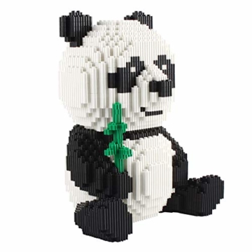Larcele Panda Bausteine Spielzeug Bricks Tier Bauen Bauklötze,3689 Stücke KLJM-02 (Modell 2840) Mehrweg - 5