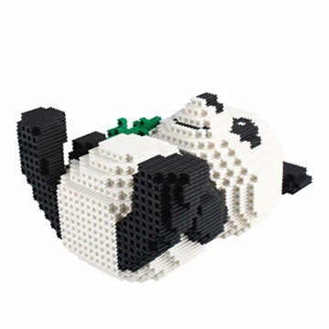 Larcele Panda Bausteine Spielzeug Bricks Tier Bauen Bauklötze,3689 Stücke KLJM-02 (Modell 2840) Mehrweg - 7