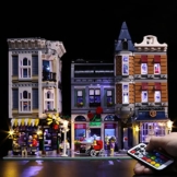 LED-Beleuchtungs-Set, kompatibel mit Lego 10255, LED-Licht-Set für Lego City Center Assembly Square 10255 (nicht im Lieferumfang enthalten) (Fernbedienung) - 1