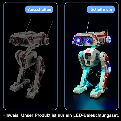 Led Licht Set für LEGO BD-1 , Led Beleuchtungs Set für LEGO 75335 Exploration Droid BD 1 - Nur Lichter Set , Kein Modell (Fernbedienung Version) - 2