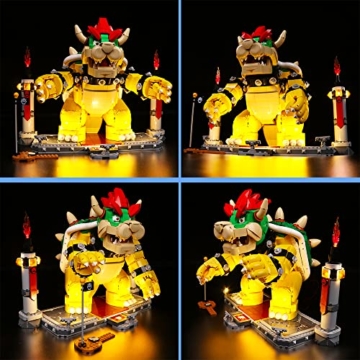 Led Licht Set für Lego Mighty Bowser , Led Beleuchtungs Set für Lego 71411 Super Mario The Mighty Bowser - Nur Lichter Set , Kein Modell (Standard Version) - 3