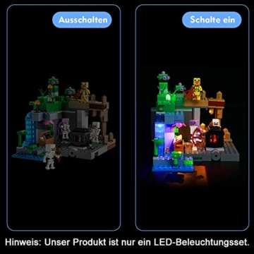 Led Licht Set für Lego Minecraft Skelettverlies , Led Beleuchtungs Set für Lego 21189 Minecraft Das Skelettverlies - Nur Lichter Set , Kein Modell - 2