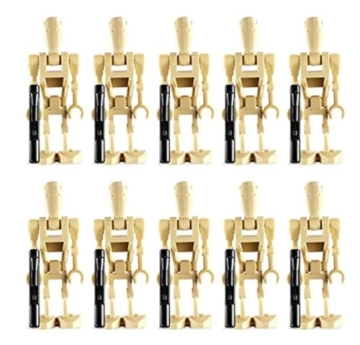 LEGO 10 Neue Battle Droid Minifiguren Star Wars Figuren Minifiguren Clone Guns - 1