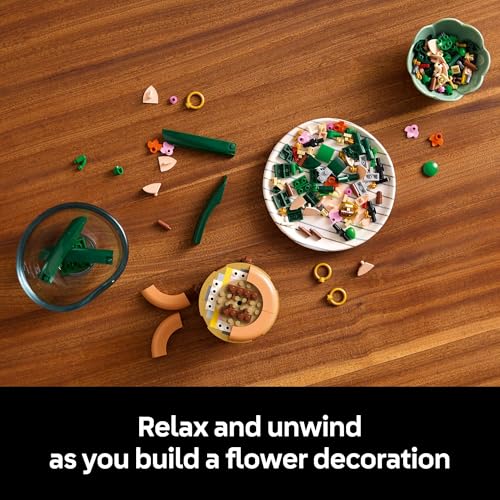 LEGO 10343 Botanicals - Mini-Orchidee - Kunstblume Steinen zum Bauen, Blumen-Bauset für Erwachsene, Deko, Geschenkidee zu Weihnachten, Valentinstag oder Muttertag - 3