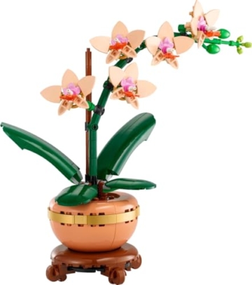 LEGO 10343 Botanicals - Mini-Orchidee - Kunstblume Steinen zum Bauen, Blumen-Bauset für Erwachsene, Deko, Geschenkidee zu Weihnachten, Valentinstag oder Muttertag - 4