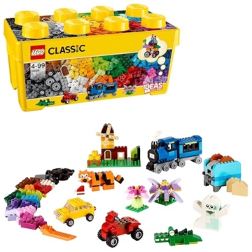 LEGO 10696 Classic Mittelgroße Bausteine-Box, Bausteine mit Aufbewahrungsbox für Kinder, Geschenk für Jungen und Mädchen ab 4 Jahren - 1