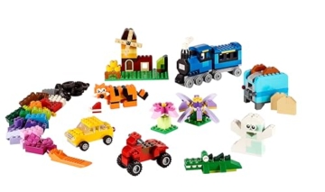 LEGO 10696 Classic Mittelgroße Bausteine-Box, Bausteine mit Aufbewahrungsbox für Kinder, Geschenk für Jungen und Mädchen ab 4 Jahren - 10