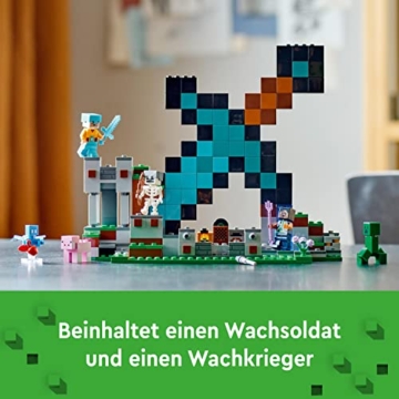 LEGO 21244 Minecraft Der Schwert-Außenposten Set, Spielzeug mit Creeper, Soldat, Wachkrieger und Skelett-Figuren, Set für Jungen und Mädchen ab 8 Jahren - 6
