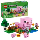 LEGO 21268 Minecraft Das Babyschwein-Haus – Farmhaus im Wald-Biom mit Figuren & Tieren, BAU- & Spielset, Geschenkidee für Kinder ab 7 Jahren - 1
