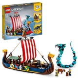 LEGO 31132 Creator 3 in 1 Wikingerschiff mit Midgardschlange