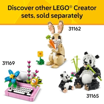 Lego 31163 Creator Graue Katze – 3-in-1 Tier-Bauset mit beweglicher Katze, Hund & Taube, Spielzeug zum Bauen & Umbauen, Geschenkidee für Kinder ab 8 Jahren - 7