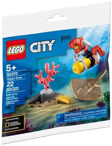 Lego 3er Set: 31128 Delfin und Schildkröte, 31088 Bewohner der Tiefsee & 30370 Tiefseetaucher Polybag - 6