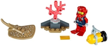 Lego 3er Set: 31128 Delfin und Schildkröte, 31088 Bewohner der Tiefsee & 30370 Tiefseetaucher Polybag - 7