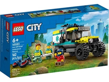 Lego 40582 City 4x4 Offroad Ambulance Rescue Limited Edition 2023 Set 6+ 162 Teile mit coolem Geländewagen und 3 Minifiguren - 1