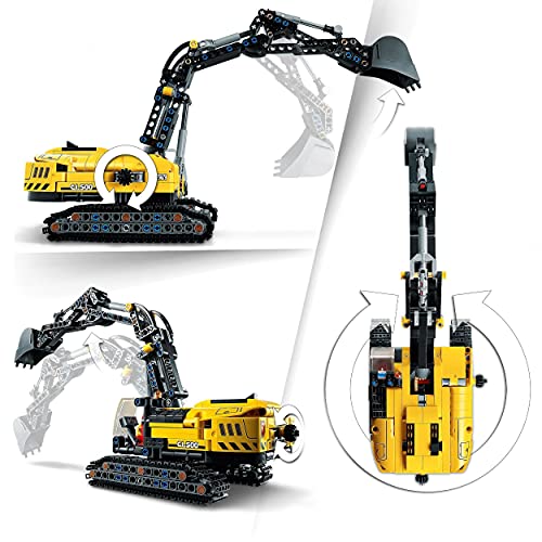 LEGO 42121 Technic Hydraulikbagger Bauset, 2-in-1 Modell, Baufahrzeug, Bagger Spielzeug ab 8 Jahren, Konstruktionsspielzeug - 3