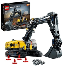 LEGO 42121 Technic Hydraulikbagger Bauset, 2-in-1 Modell, Baufahrzeug, Bagger Spielzeug ab 8 Jahren, Konstruktionsspielzeug - 1