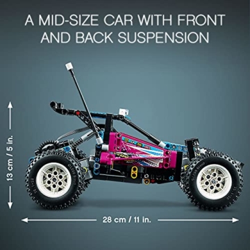 LEGO 42124 Technic Geländewagen Buggy Control App-gesteuertes Retro Rennwagenspielzeug für Kinder