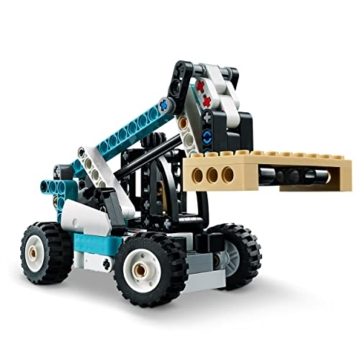 LEGO 42133 Technic 2-in-1 Teleskoplader Gabelstapler und Abschleppwagen Spielzeug, Baufahrzeug für Jungen und Mädchen ab 7 Jahren - 4