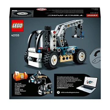 LEGO 42133 Technic 2-in-1 Teleskoplader Gabelstapler und Abschleppwagen Spielzeug, Baufahrzeug für Jungen und Mädchen ab 7 Jahren - 8