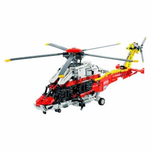 LEGO 42145 Technic Airbus H175 Rettungshubschrauber, Modellbausatz für Kinder, drehbare Rotoren und motorisierte Funktionen, Hubschrauber Lernspielzeug - 4