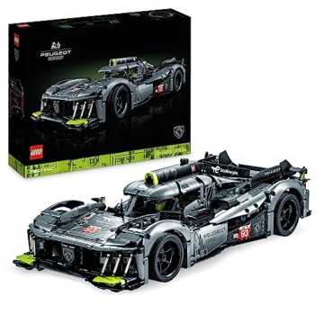 LEGO 42156 Technic Peugeot 9X8 24H Le Mans Hybrid Hypercar, legendärer Rennwagen, Modellauto-Bausatz für Erwachsene, Maßstab 1:10, Motorsport-Auto Sammlerstück für Fortgeschrittene - 1