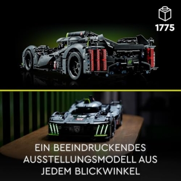 LEGO 42156 Technic Peugeot 9X8 24H Le Mans Hybrid Hypercar, legendärer Rennwagen, Modellauto-Bausatz für Erwachsene, Maßstab 1:10, Motorsport-Auto Sammlerstück für Fortgeschrittene - 6