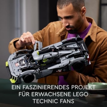 LEGO 42156 Technic Peugeot 9X8 24H Le Mans Hybrid Hypercar, legendärer Rennwagen, Modellauto-Bausatz für Erwachsene, Maßstab 1:10, Motorsport-Auto Sammlerstück für Fortgeschrittene - 7