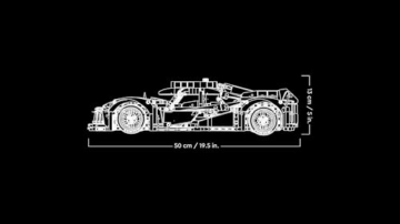 LEGO 42156 Technic Peugeot 9X8 24H Le Mans Hybrid Hypercar, legendärer Rennwagen, Modellauto-Bausatz für Erwachsene, Maßstab 1:10, Motorsport-Auto Sammlerstück für Fortgeschrittene - 8