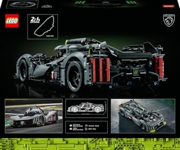 LEGO 42156 Technic Peugeot 9X8 24H Le Mans Hybrid Hypercar, legendärer Rennwagen, Modellauto-Bausatz für Erwachsene, Maßstab 1:10, Motorsport-Auto Sammlerstück für Fortgeschrittene - 10