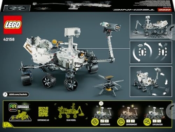 LEGO 42158 Technic NASA Mars-Rover Perserverance Weltraum Spielzeug Set mit AR-App, Wissenschafts-Spielzeug zum Bauen für Mädchen und Jungen ab 10 Jahren - 11
