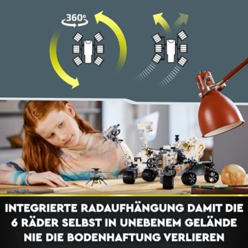 LEGO 42158 Technic NASA Mars-Rover Perserverance Weltraum Spielzeug Set mit AR-App, Wissenschafts-Spielzeug zum Bauen für Mädchen und Jungen ab 10 Jahren - 5