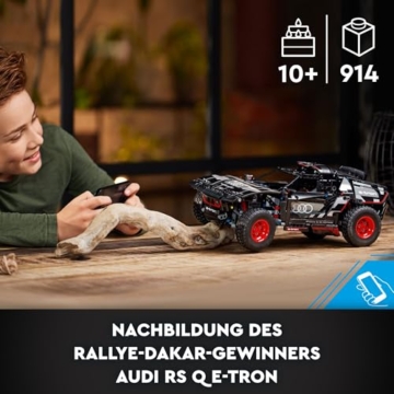 LEGO 42160 Technic Audi RS Q e-tron, ferngesteuertes Rallye-Auto-Spielzeug, Dakar-Rallye-Geländewagen, App-gesteuerter RC mit Control+, Geschenk für Jungen, Mädchen und Fans ab 10 Jahren zum Bauen - 2