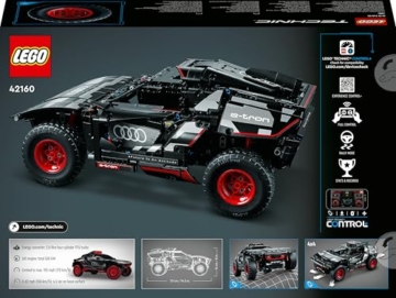 LEGO 42160 Technic Audi RS Q e-tron, ferngesteuertes Rallye-Auto-Spielzeug, Dakar-Rallye-Geländewagen, App-gesteuerter RC mit Control+, Geschenk für Jungen, Mädchen und Fans ab 10 Jahren zum Bauen - 11