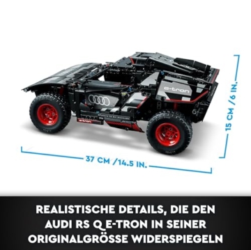 LEGO 42160 Technic Audi RS Q e-tron, ferngesteuertes Rallye-Auto-Spielzeug, Dakar-Rallye-Geländewagen, App-gesteuerter RC mit Control+, Geschenk für Jungen, Mädchen und Fans ab 10 Jahren zum Bauen - 3