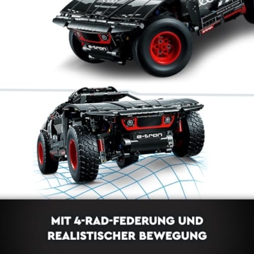 LEGO 42160 Technic Audi RS Q e-tron, ferngesteuertes Rallye-Auto-Spielzeug, Dakar-Rallye-Geländewagen, App-gesteuerter RC mit Control+, Geschenk für Jungen, Mädchen und Fans ab 10 Jahren zum Bauen - 4