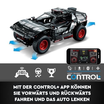LEGO 42160 Technic Audi RS Q e-tron, ferngesteuertes Rallye-Auto-Spielzeug, Dakar-Rallye-Geländewagen, App-gesteuerter RC mit Control+, Geschenk für Jungen, Mädchen und Fans ab 10 Jahren zum Bauen - 5