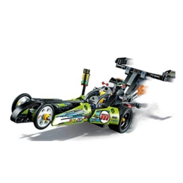 LEGO 43103 Technic Dragster Rennauto und Hot Road, 2in1 Set, Rennwagen für Kinder ab 7 Jahre, Spielzeugauto, Fahrzeuge zum Sammeln - 1