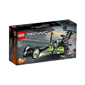 LEGO 43103 Technic Dragster Rennauto und Hot Road, 2in1 Set, Rennwagen für Kinder ab 7 Jahre, Spielzeugauto, Fahrzeuge zum Sammeln - 4