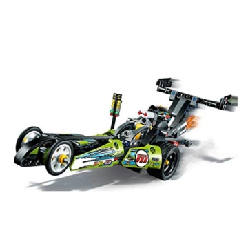 LEGO 43103 Technic Dragster Rennauto und Hot Road, 2in1 Set, Rennwagen für Kinder ab 7 Jahre, Spielzeugauto, Fahrzeuge zum Sammeln - 1