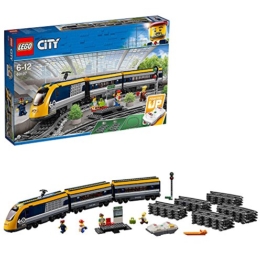LEGO 60197 City Personenzug mit batteriebetriebenem Motor, ferngesteuertes Set mit Bluetooth-Verbindung, Schienen und Zubehör - 1