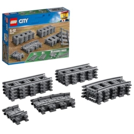 LEGO 60205 City Schienen, 20 Stück, Erweiterungsset für Kinder, Jungen und Mädchen, Spielzeug Set - 1