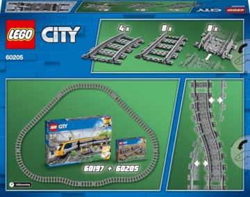 LEGO 60205 City Schienen, 20 Stück, Erweiterungsset für Kinder, Jungen und Mädchen, Spielzeug Set - 10