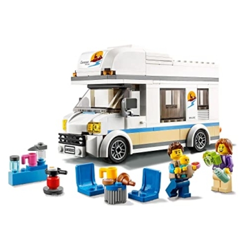 LEGO 60283 City Starke Fahrzeuge Ferien-Wohnmobil Spielzeug, Spielzeugauto Campingbus, Lernspielzeug, Geschenk für Jungen und Mädchen mit Minifiguren - 2