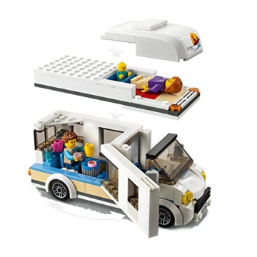 LEGO 60283 City Starke Fahrzeuge Ferien-Wohnmobil Spielzeug, Spielzeugauto Campingbus, Lernspielzeug, Geschenk für Jungen und Mädchen mit Minifiguren - 3