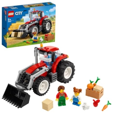 LEGO 60287 City Traktor Spielzeug, Bauernhof Set mit Minifiguren und Tierfiguren, toll als Geschenk für Jungen und Mädchen ab 5 Jahren - 1
