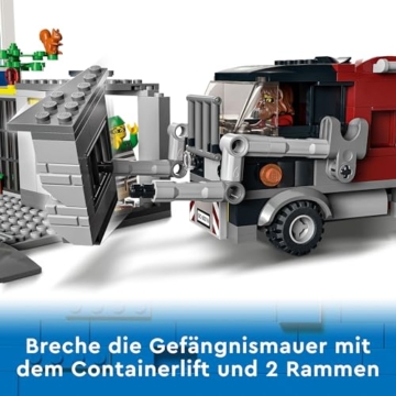 LEGO 60316 City Polizeistation mit Polizeiauto, Müllauto und Hubschrauber, Gebäude zum Bauen mit 3 Figuren, Polizei-Spielzeug für Jungen und Mädchen ab 6 Jahren, Geschenk für Kinder - 7