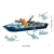 LEGO 60368 City Arctic Explorer Ship, Large Toy Boat that Floats with a Helicopter, Dinghy, Sub, Viking Shipwreck, 7 Minifigures and an Orca Figure, Gift for 7+ Year Old Kids, Boys, Girls - 9