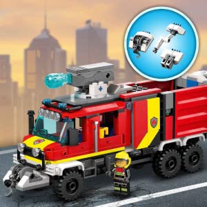 LEGO 60374 City Einsatzleitwagen der Feuerwehr, modernes Feuerwehrauto-Spielzeug mit Löschdrohnen, mit Figuren für Kinder - 2