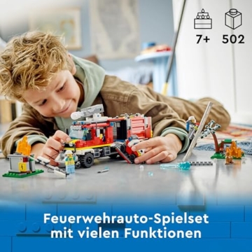 LEGO 60374 City Einsatzleitwagen der Feuerwehr, modernes Feuerwehrauto-Spielzeug mit Löschdrohnen, mit Figuren für Kinder - 3