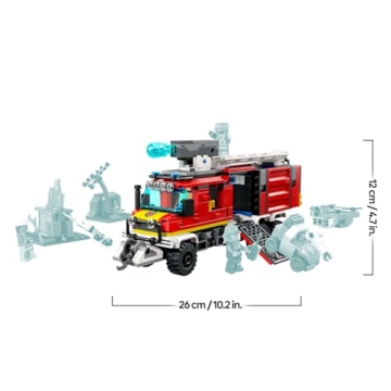 LEGO 60374 City Einsatzleitwagen der Feuerwehr, modernes Feuerwehrauto-Spielzeug mit Löschdrohnen, mit Figuren für Kinder - 8